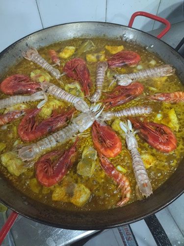 SOS comida para llevar Paella de marisco